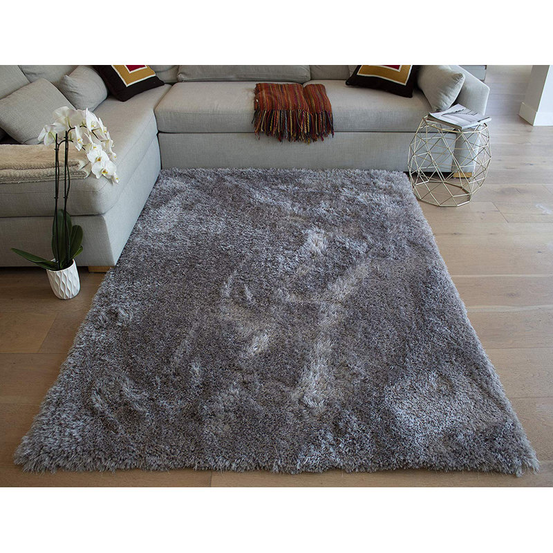Rosdorf Park Martelli Rectangle Machine Made Shag 8 X 10 Gray Indoor Area Rug Wayfair