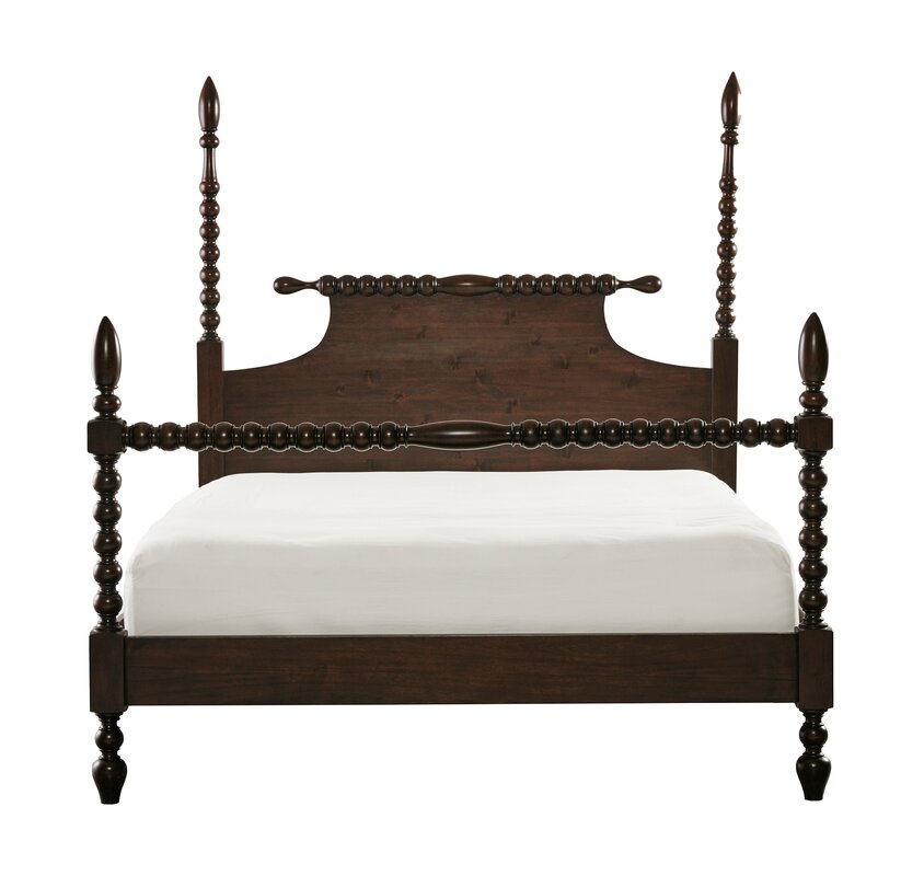 Four Poster Bed - Shop Drew's Honeymoon House {Guest Bedrooms} #posterbed #propertybrothers