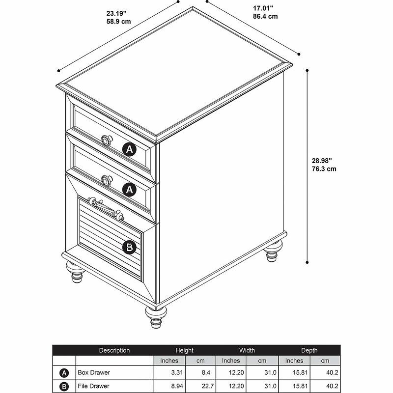 Kathy Ireland Home By Bush Furniture Volcano Dusk 3 Drawer Vertical Filing Cabinet Reviews Wayfair