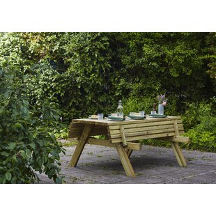 Madyson Wooden Picnic Bench By Sol 72 Outdoor
