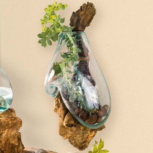 Teal And Brown Wall Decor Wayfair Molten Gl Teak Wall Décor