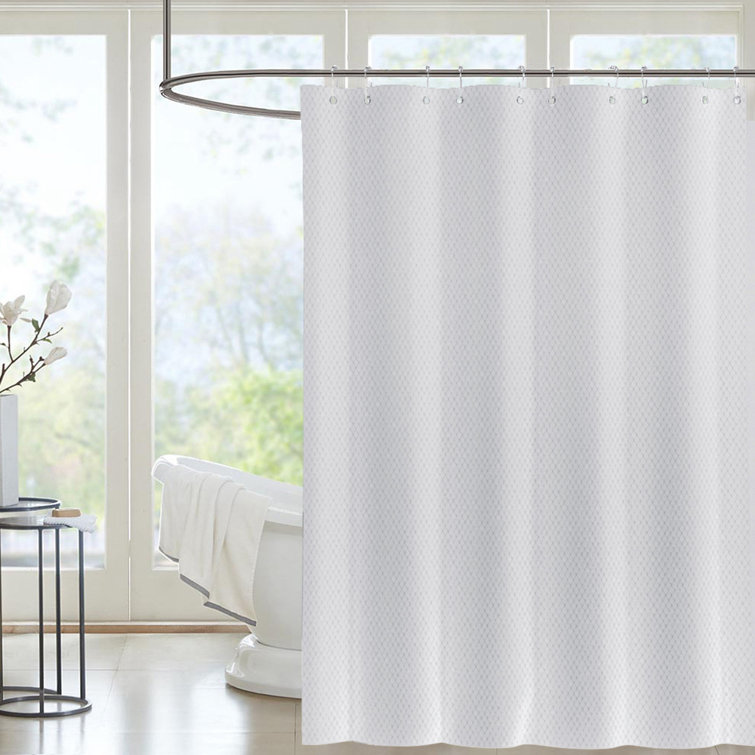 Laude Run Shower Curtain Set Machine Washable Waterproof Curtains With 12 Rust Proof Hooks Polyester Fabric For Bathroom Wayfair Shower Curtain Set Machine Washable