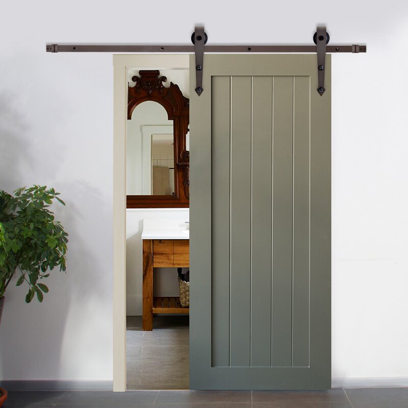 Calhome Vintage Arrow Sliding Standard Single Barn Door Hardware