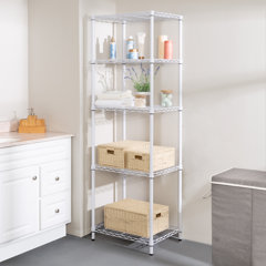 Home-Neat DIY 2-Tier Cut-Out Shelf Desktop Storage Organizer Shelf Rack with a Drawer for Home Kitchen Office Bedroom Bathroom 
