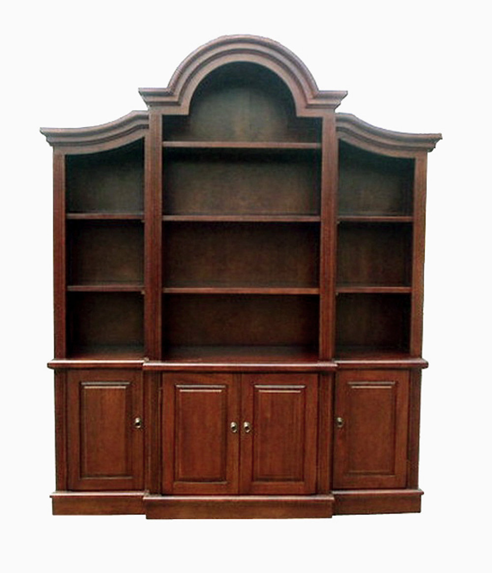 DArt Collection 92'' H x 72'' W Solid Wood Library Bookcase & Reviews