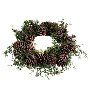 50 Cm Pine Wreath (Set Of 2) Image