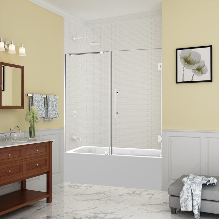 Belmore 60 X 60 Hinged Frameless Tub Door