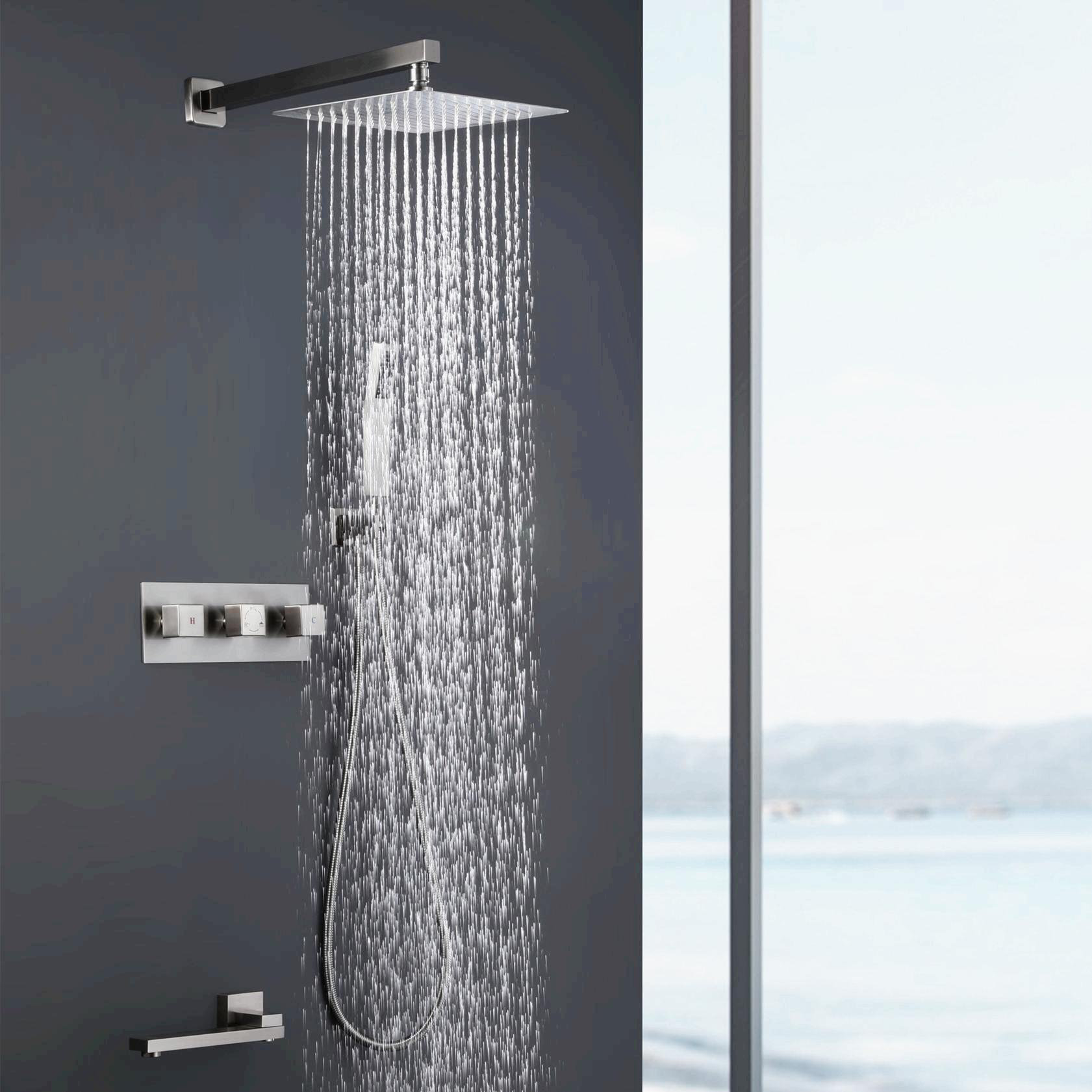 KISRAIS Complete Shower System with Roughin Valve Wayfair