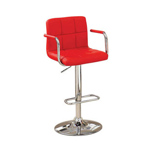Mendon Adjustable Height Swivel Bar Stool by Orren Ellis