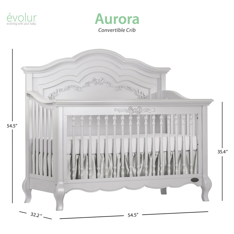 evolur aurora crib gold dust
