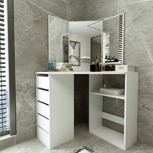 Corner Dressing Table Wayfair See more ideas about dressing table design, dressing table, modern dressing table designs. corner dressing table