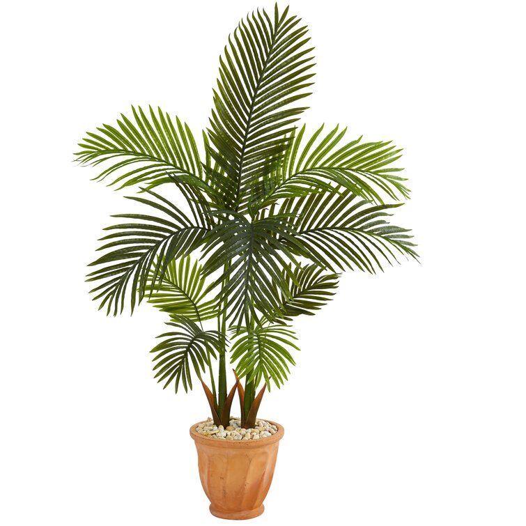 Bayou Breeze 46'' Artificial Palm Tree in Planter | Wayfair