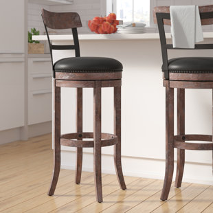 Extra Tall 34 40 Full Back Bar Stools You Ll Love Wayfair