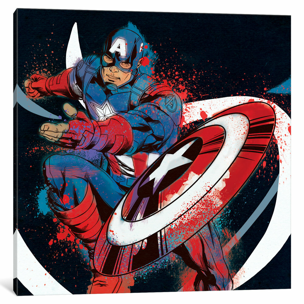 iCanvas 'Avengers Assemble Captain America' by Marvel ...