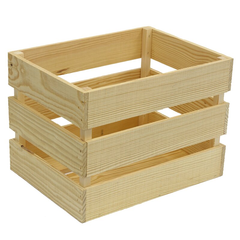 Crates & Pallet Heavy Duty Solid Wood Crate & Reviews | Wayfair