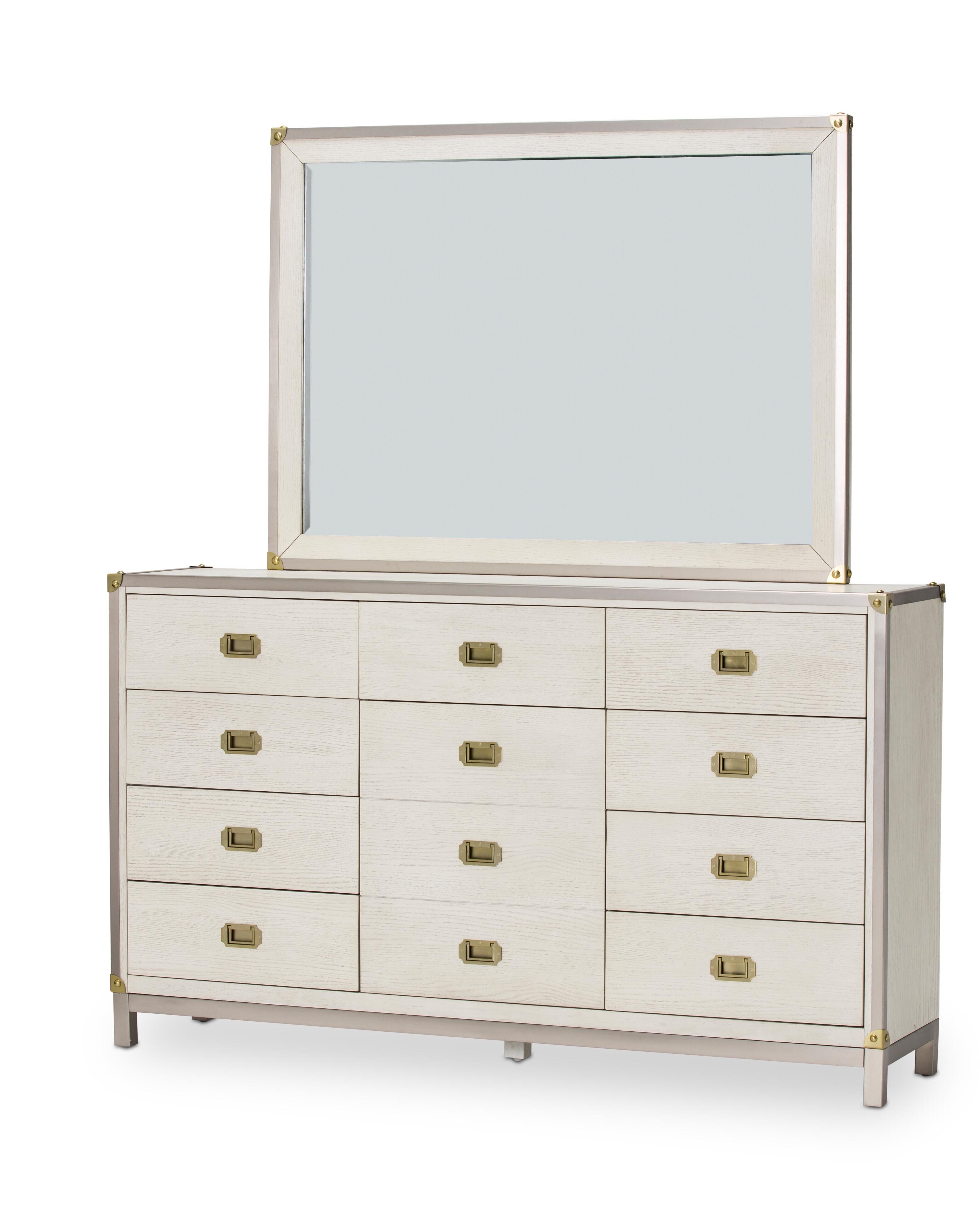 Michael Amini Menlo Station Modern Contemporary Dresser Mirror