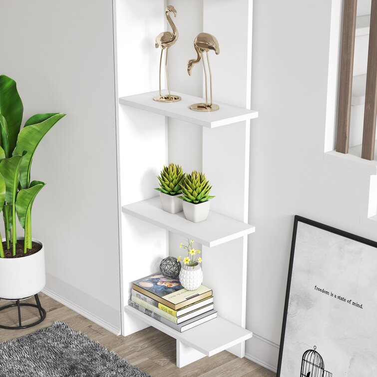 George Oliver Deddrick Corner Bookcase & Reviews | Wayfair