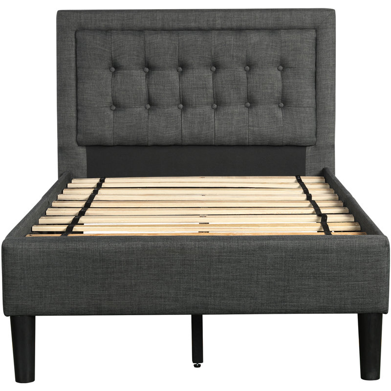 Red Barrel Studio Abdulhaq Tufted Low Profile Platform Bed Wayfair