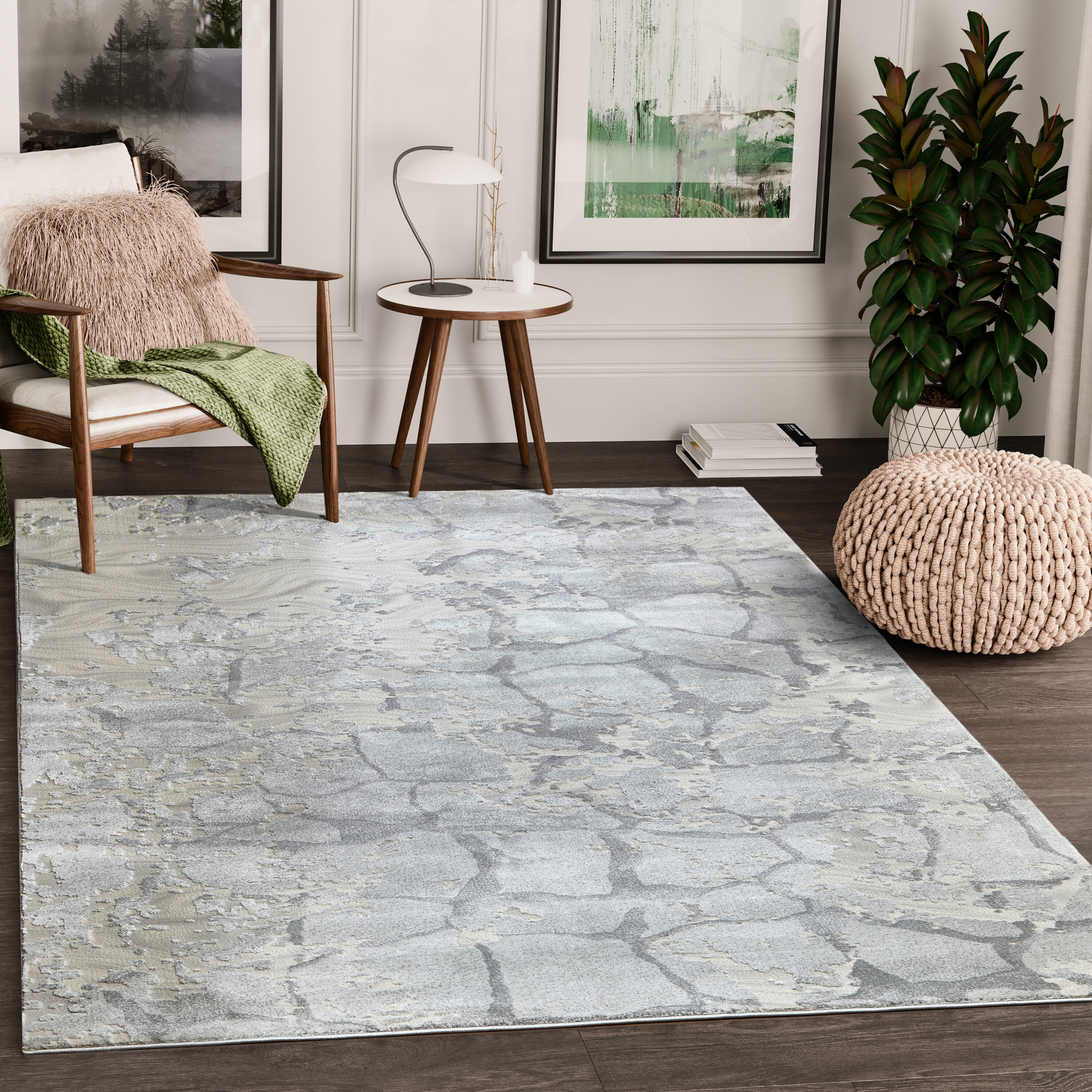 Gray White Marble Texture Bedroom Floor Area Rugs Kitchen Mat Decor Soft Carpet Area Rugs Patterer Sisal Seagrass Area Rugs