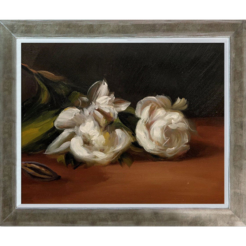 Vault W Artwork Branch Of White Peonies With Pruning Shears By Edouard Manet Picture Frame Print On Canvas Wayfair