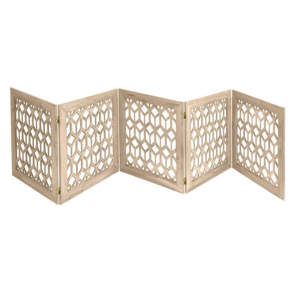 akc wooden carved pet gate