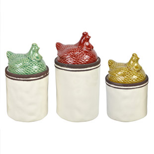 Red Rooster Canisters Wayfair