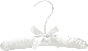 satin padded baby hangers