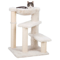 white cat tree
