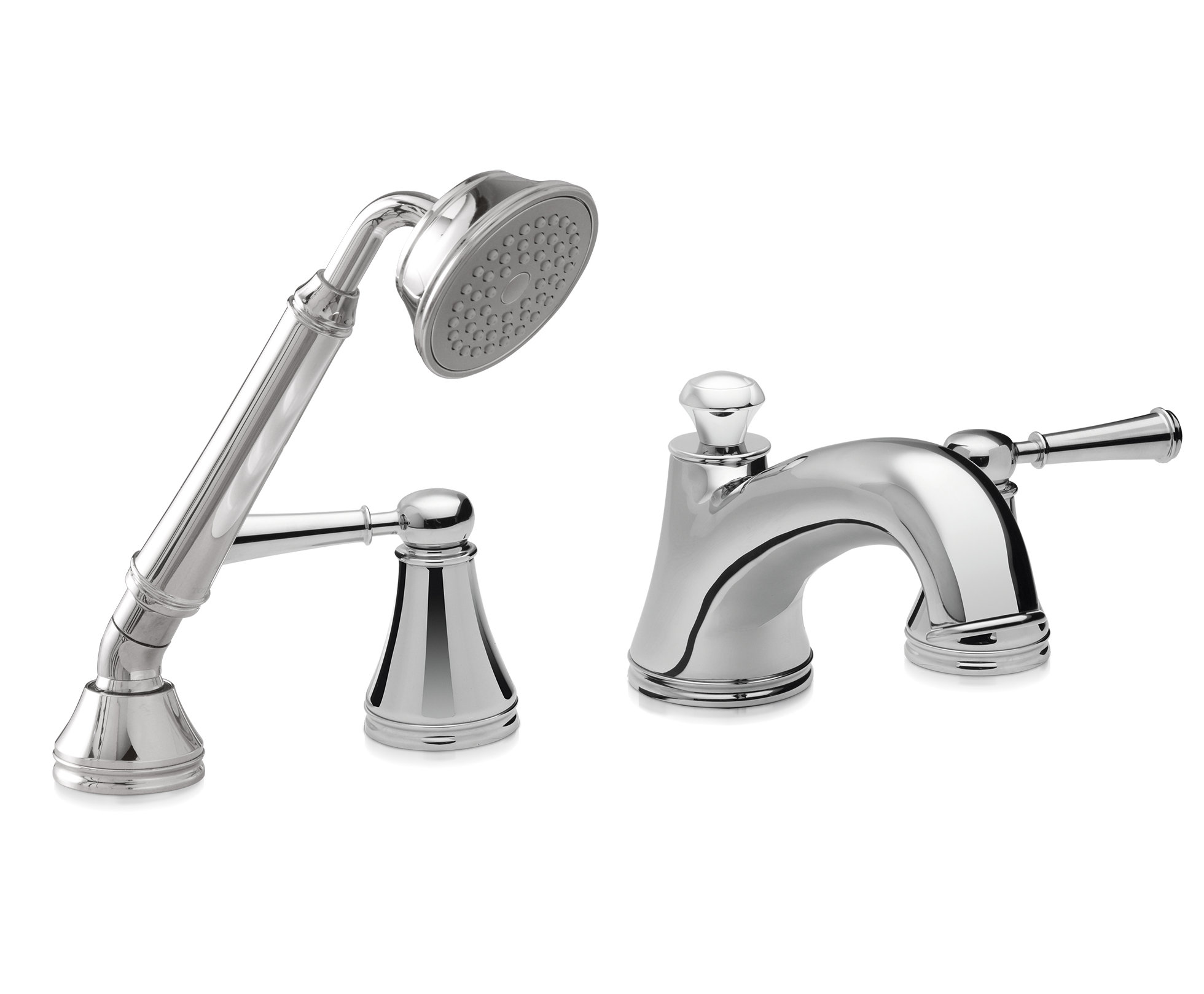 Toto Vivian Double Handle Deck Mounted Roman Tub Faucet Trim With Diverter Wayfair
