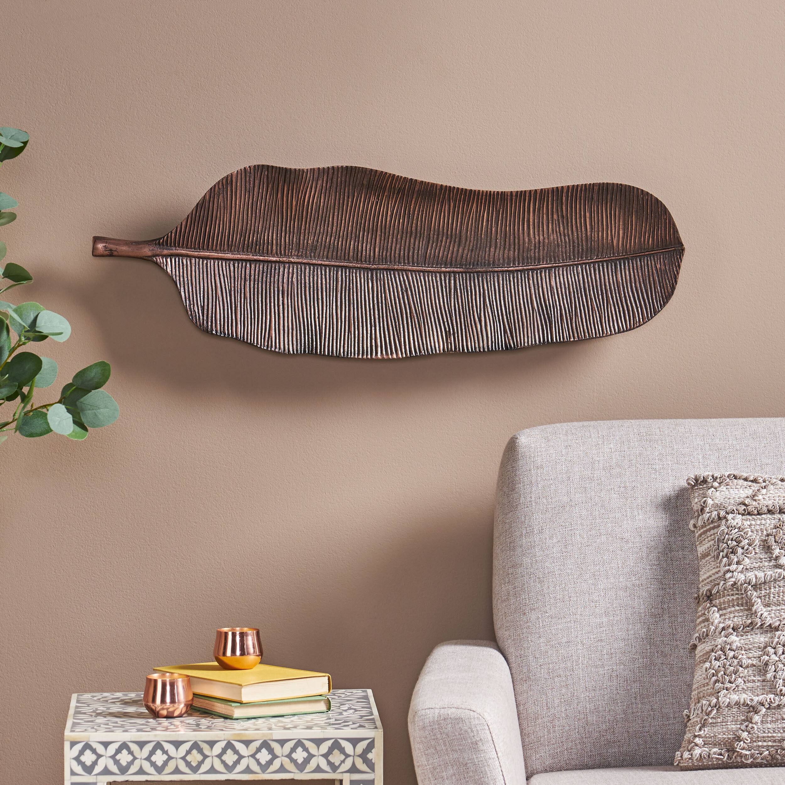 Bayou Breeze Bowmont Leaf Wall Décor | Wayfair