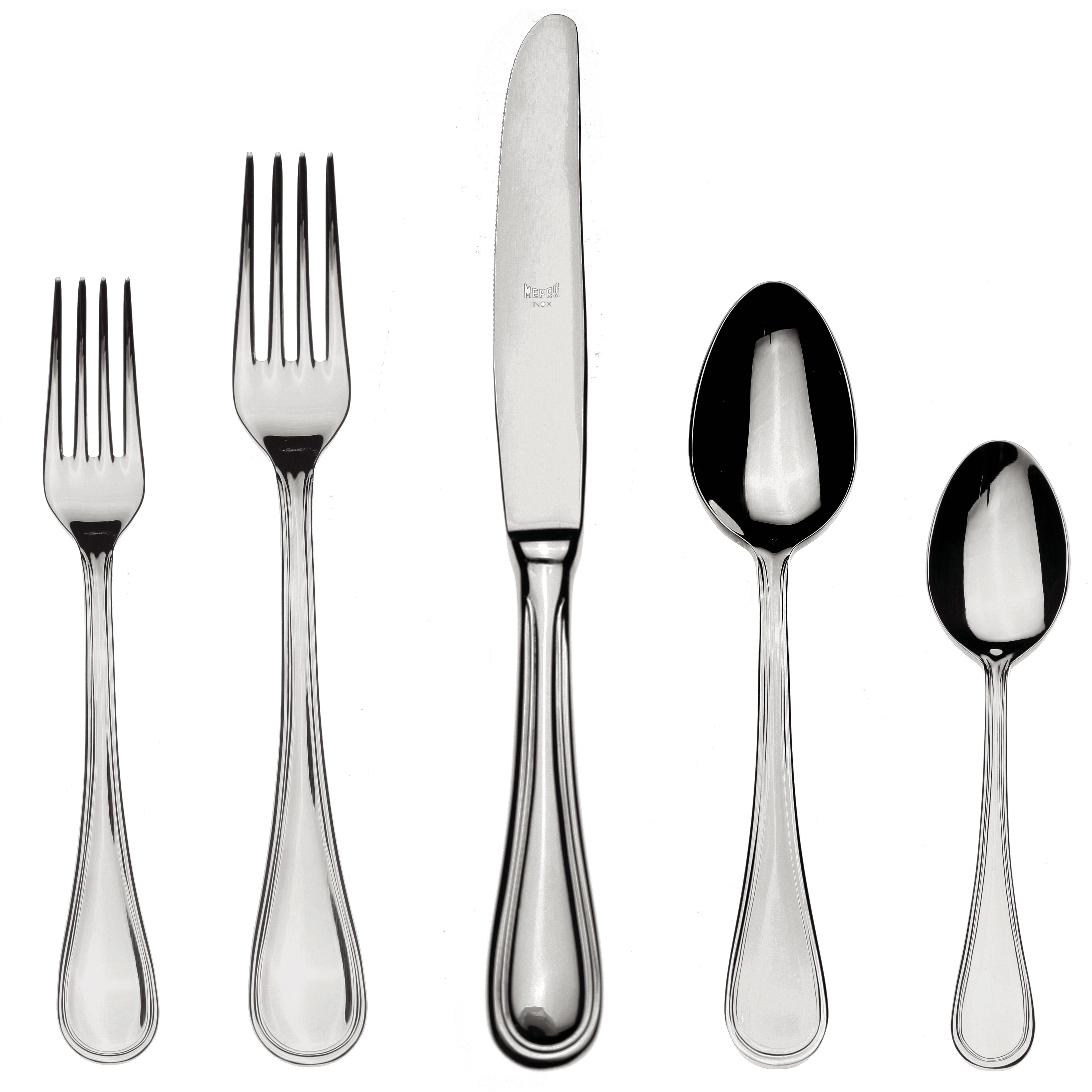 4 Godinger WEAVE Stainless  Flatware DINNER Knives