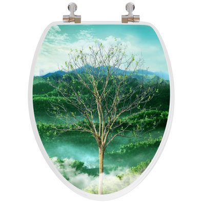 3D Vario Scenario Series Seasons Elongated Toilet Seat