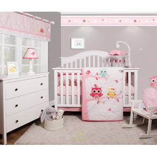 Crib Bedding Sets You Ll Love Wayfair Doncaster Enchanted Owls Family Baby Nursery 6 Piece Crib Bedding Set Of