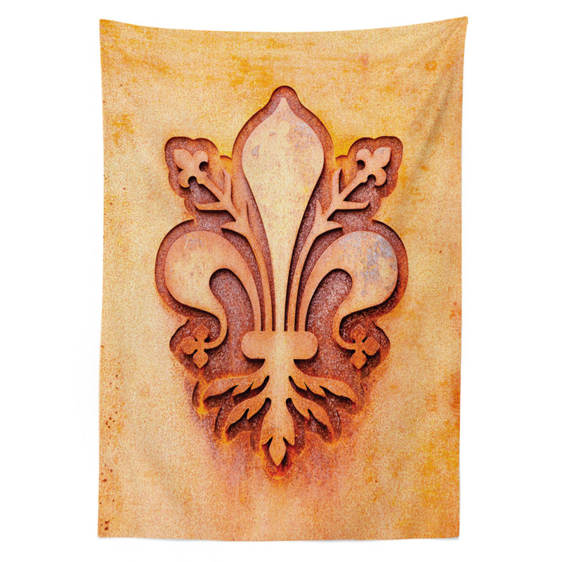 East Urban Home Ambesonne Fleur De Lis Tablecloth Lily Flower On