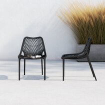 Modern Black Red Outdoor Dining Chairs Allmodern