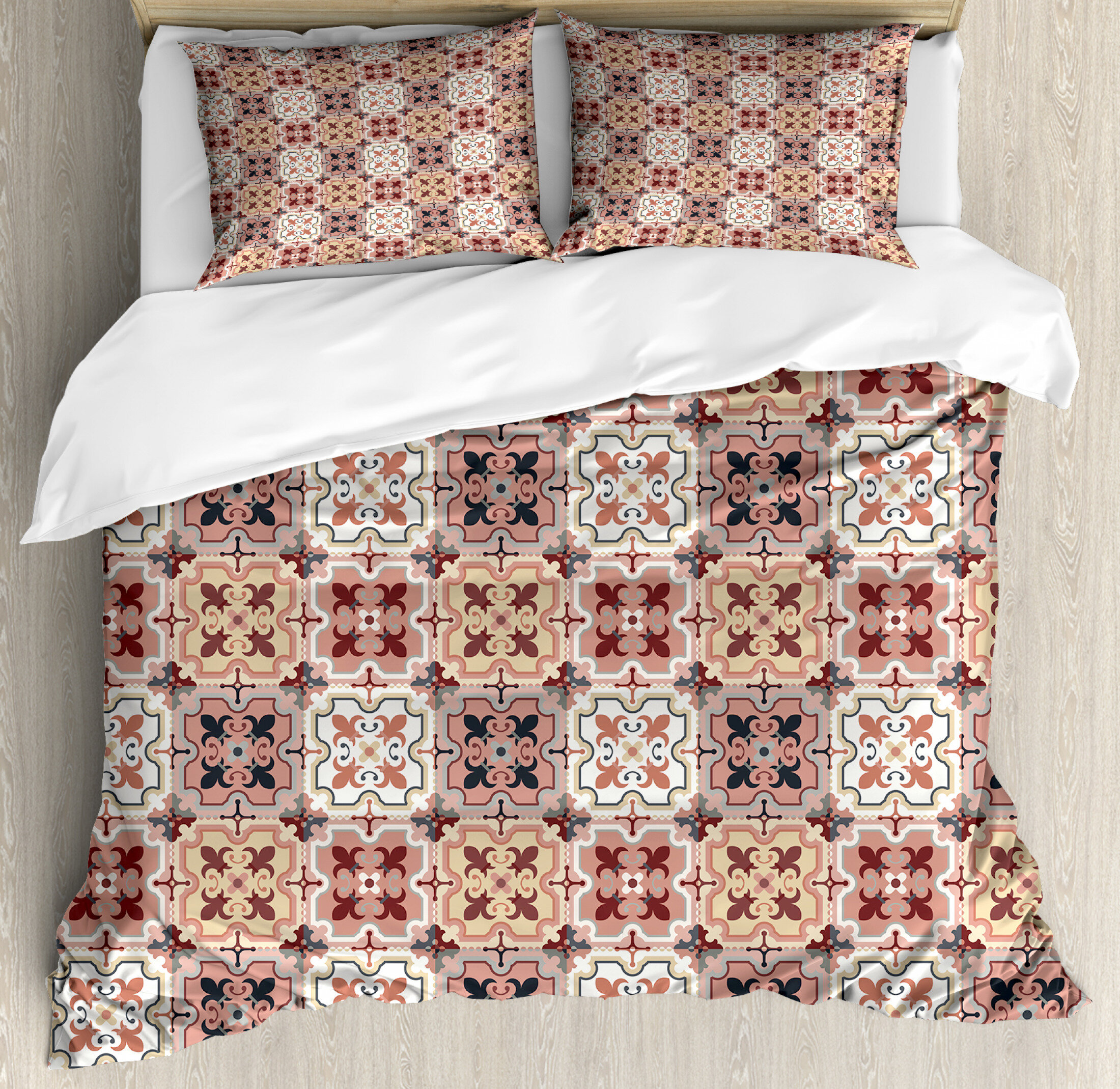 East Urban Home Quatrefoil Duvet Cover Set Wayfair