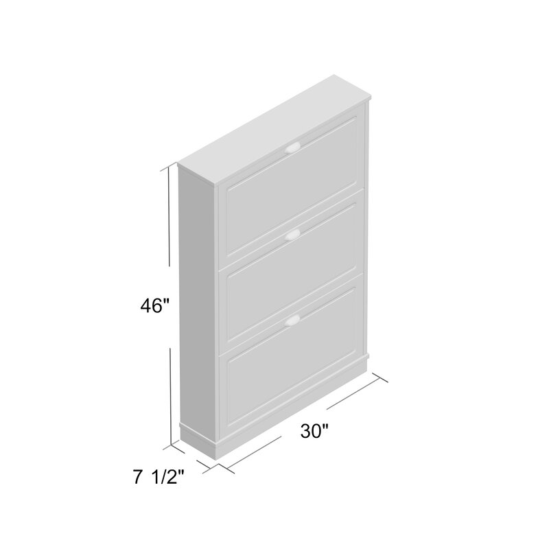 Rebrilliant 15 Pair Shoe Storage Cabinet Reviews Wayfair