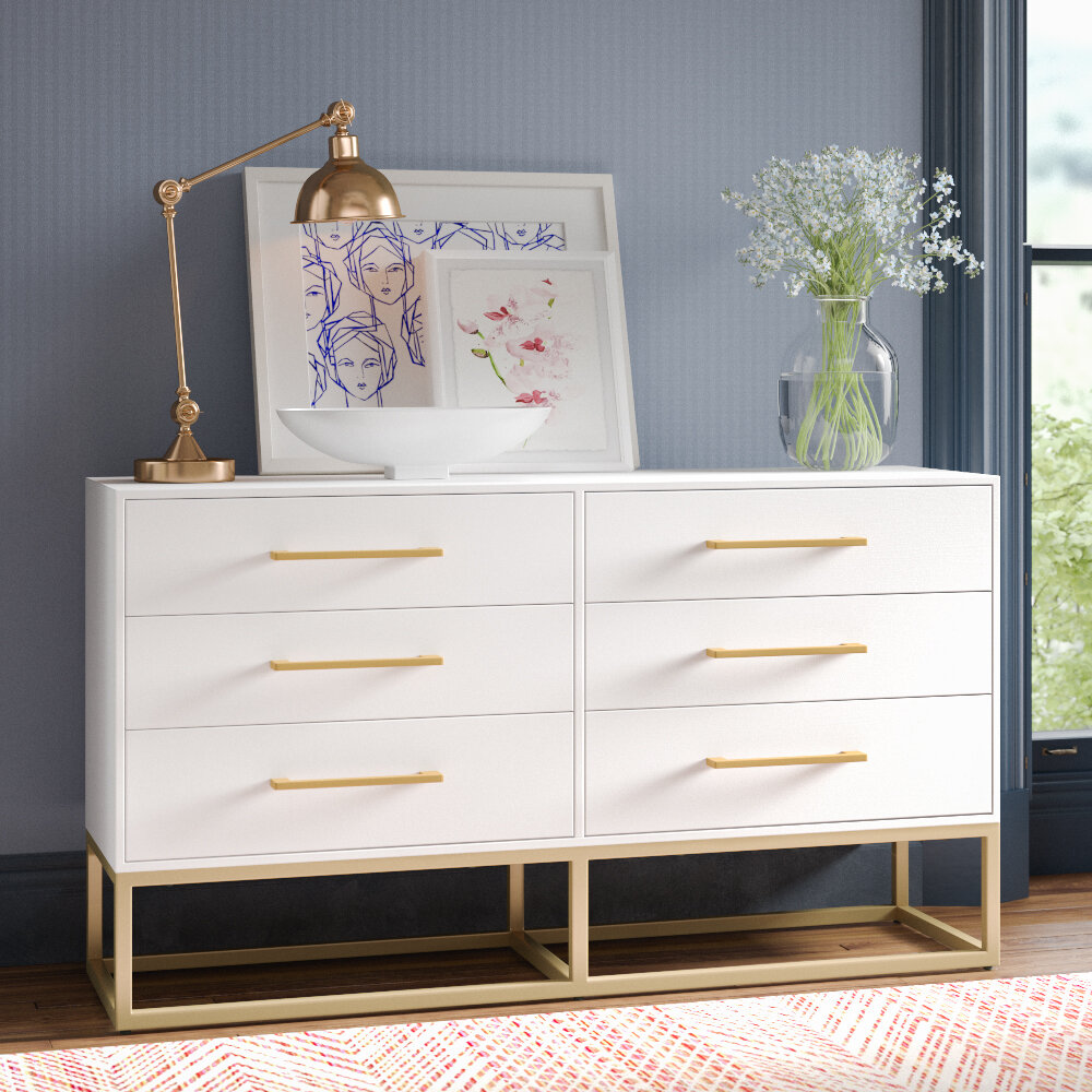 Delancey 6 Drawer Double Dresser Reviews Joss Main