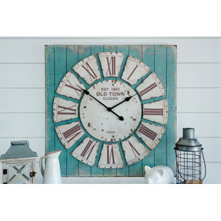Oversized Rustic Clock Wayfair Oversized Bemelle Rustic Wall Clock