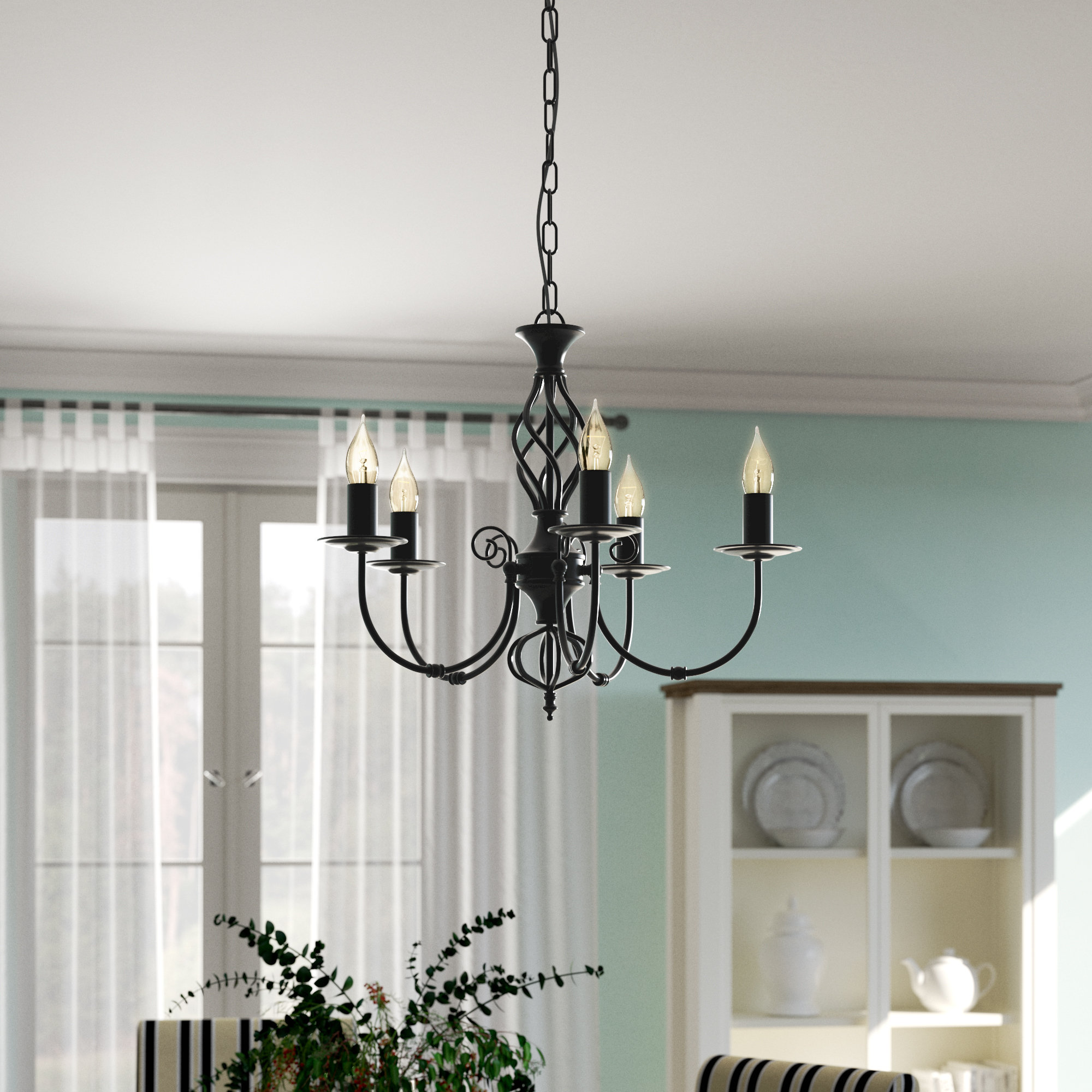 Duke 5 Light Candle Style Chandelier Duke 5 Light Candle Style Chandelier