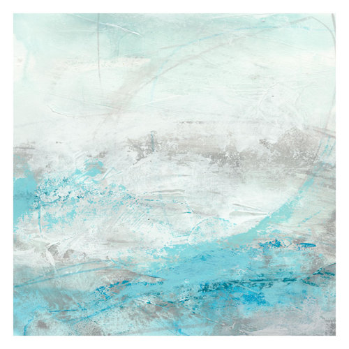 Icy Sea I 2.4m x 2.4m Textured Matte Peel & Stick Wall Mural East Urban Home