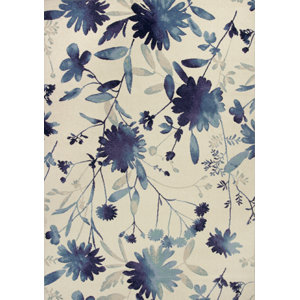 Abramowitz Blue Watercolors Area Rug