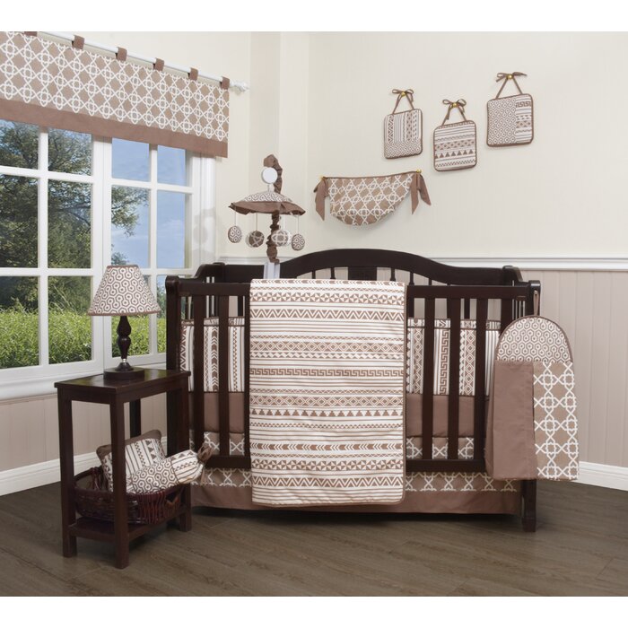 Viv Rae Don Geometric 13 Piece Crib Bedding Set Wayfair Ca