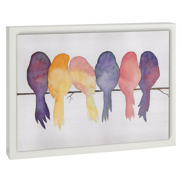 Winston Porter Birds On A Wire Framed Graphic Art Print Wrapped