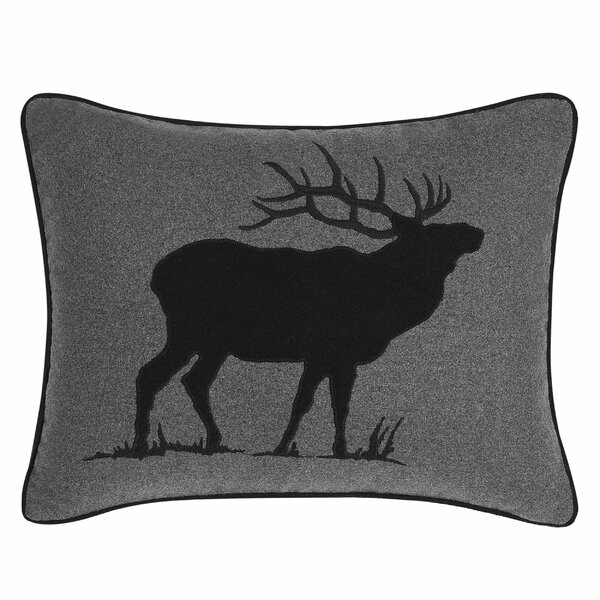 Eddie Bauer Elk Charcoal Indoor/Outdoor Throw Pillow 