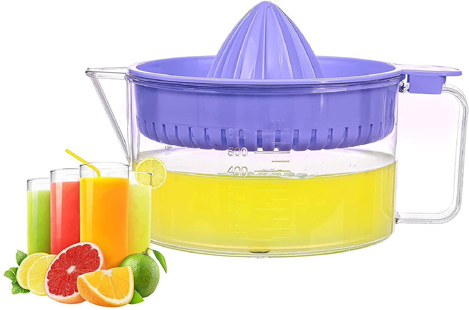 Citrus Lemon Orange Juicer Manual Hand Squeezer Fruit With Builtin Measuring Cup And Grater