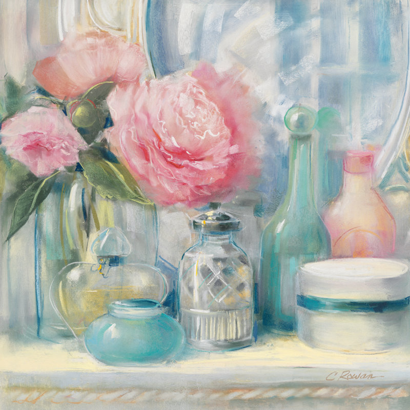 Reflective Moment I by Carol Rowan - Wrapped Canvas Painting Print Size: 12" H x 12" W x 1.25" D