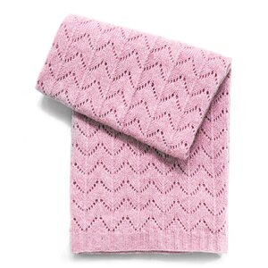 Fan Stitch Wool Blend Baby Blanket