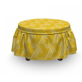 Lattice Ottoman Slipcover (Set Of 2) By East Urban Home