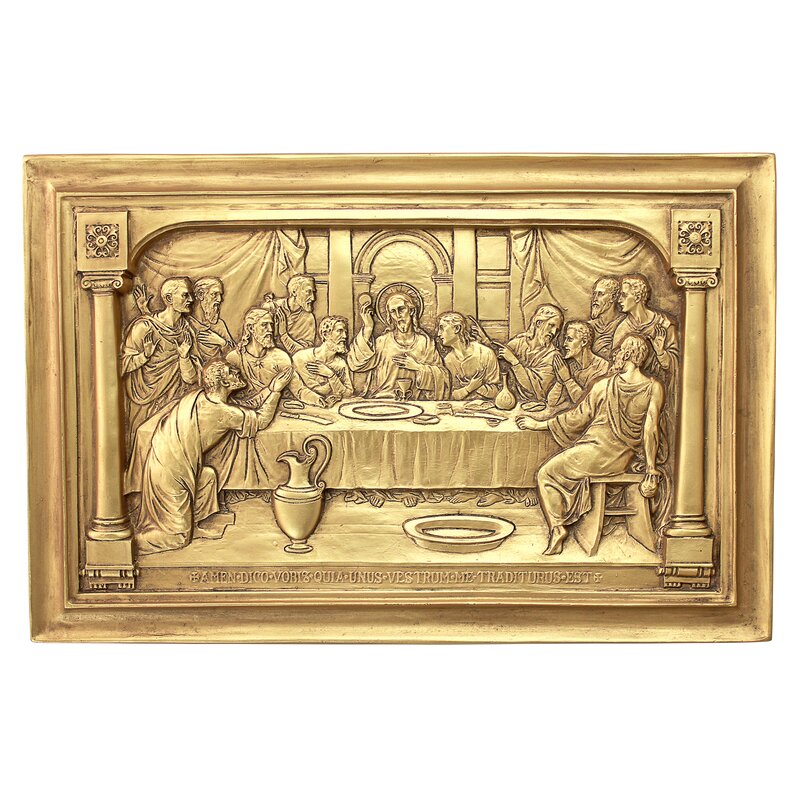 Design Toscano Jesus And The Apostles Last Supper Wall Decor